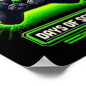 Poster 100e Jour De L'École Jeux Vidéo Enfants Garçon Gam (Coin)