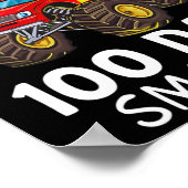Poster 100e Jour De L'École Monster Camion Toddler 100 Jo (Coin)