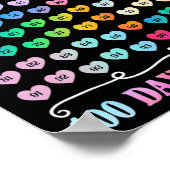 Poster 100e Jour De L'Enseignant 100 Jours Numéros De Mat (Coin)