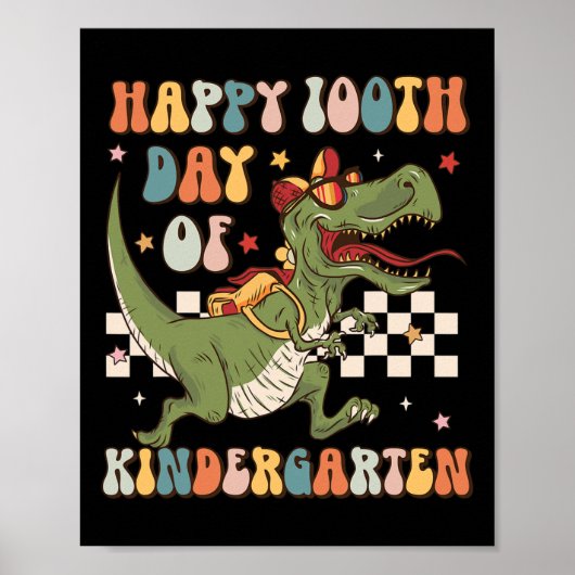 Poster 100e Jour de maternelle 100 Jours d'école (Devant)