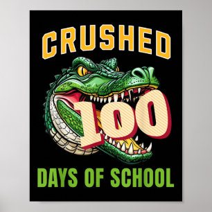 Poster 100e Jours D'Alligator Scolaire 100 Jours Smarter