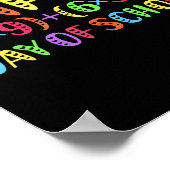 Poster 100e Jours De Mathématiques École Enseignant Rainb (Coin)