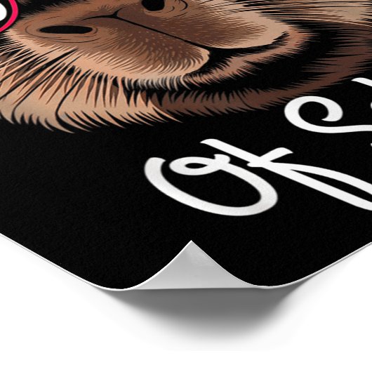 Poster 100ème Jour De Cool D'École Capybara 100 Jours Plu (Coin)