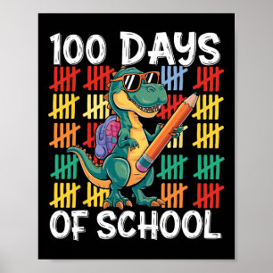 Poster 100ème Jour De Costume Scolaire Pour Enfants Fille