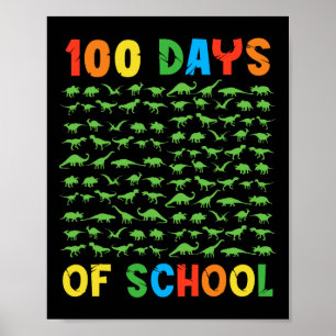 Poster 100ème Jour De L'École Enseignant Enfants 100 Jour