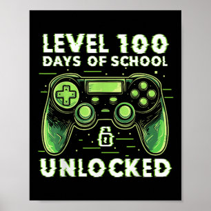 Poster 100ème Jour De L'École Jeu Vidéo 100 Jours De L'Éc