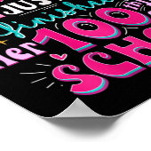 Poster 100ème Jour De L'École Princesse Cute Enfants Fill (Coin)