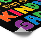 Poster 100ème Jour De Maternelle Mignonne Étudiante (Coin)