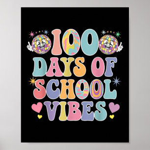 Poster 100ème Jour De Vibes Scolaires Mignonne Sourire Vi