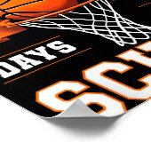 Poster 100th Day Of School Basketball Kids 100 Days Of Sc (Coin)