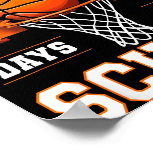 Poster 100th Day Of School Basketball Kids 100 Days Of Sc (Coin)