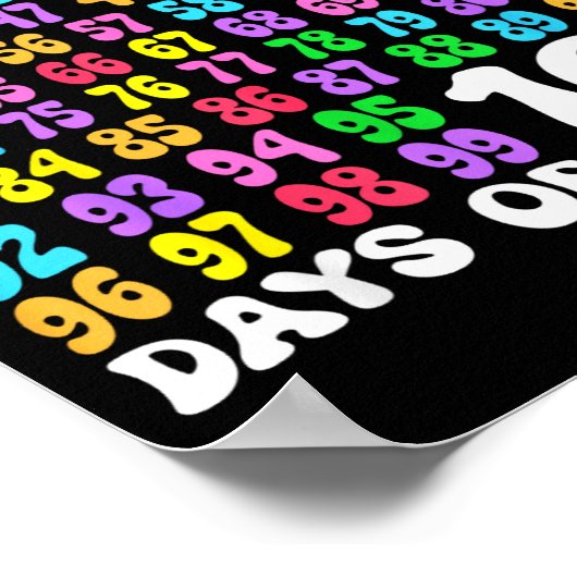 Poster 100th Day Of School Teacher Kids 100 Days Math Num (Coin)