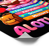 Poster 101 jours d'école axolotl mignon professeur pour e (Coin)