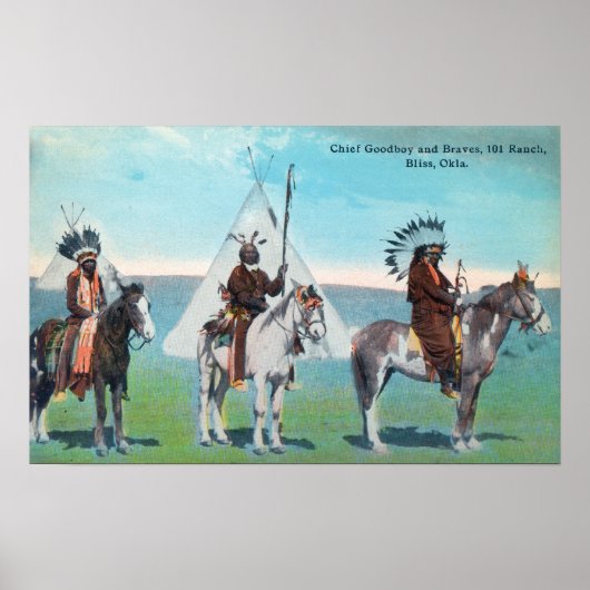 Poster 101 Ranch View of Chief Goodboy and Braves (Devant)