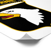 Poster 101e division aéroportée Vétéran militaire (Coin)