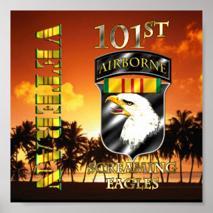 Poster 101st Airborne Division Vietnam Veteran