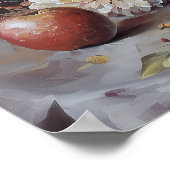 Poster 1069 Fleurs Et Pommes D'Automne (Coin)