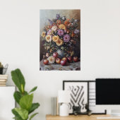 Poster 1069 Fleurs Et Pommes D'Automne (Bureau à domicile)