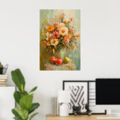 Poster 1071 Fleurs Et Pommes D'Automne (Bureau à domicile)