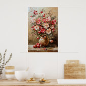 Poster 1075 Fleurs Et Pommes D'Automne (Cuisine)