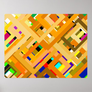 Poster 107 Cadres de couleurs jGibney Le MUSÉE Zazzle Cad