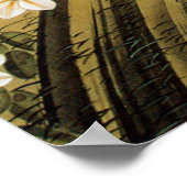 Poster 10. 芙 蓉 双 鶏 図, 若 Chinois Hibiscus & Rooster, Jakuc (Coin)