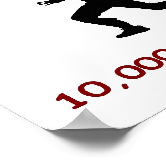 Poster 10,000 steps or bust (Coin)