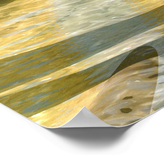 Poster #10-02 Hacienda Sunrise : Sculpture 3D Dorée (Coin)