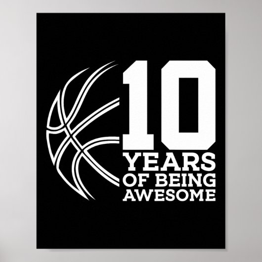 POSTER 10 ANS D'ÊTRE UN BASKETBALL IMPRENABLE 10E ANNIVER (Devant)