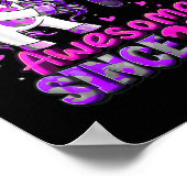 Poster 10 Ans Unicorne Flossing 10e Anniversaire fille (Coin)