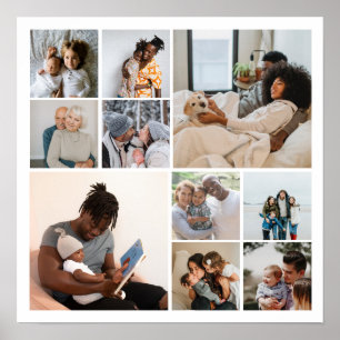 Poster 10 Collage photo personnalisé