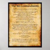 Poster 10 Commandements (Devant)