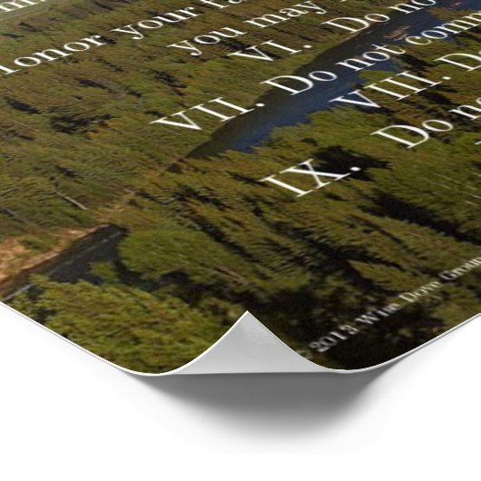 Poster 10 commandements (Coin)