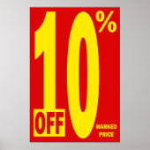 POSTER 10% DU PRIX MARQUÉ (Devant)