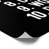 Poster 10 étapes vers le succès - Café, Travail, Répéter  (Coin)