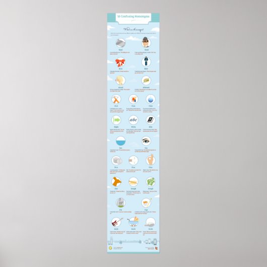 Poster 10 Homonymes déroutants : Partie II (Devant)