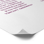 Poster 10 Mariage de table Cassis sur le gris (Coin)
