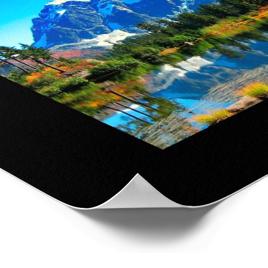 Poster 10 Paysage Modèle photo & Galerie de Texte Noir (Coin)