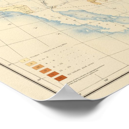 Poster 10 Population colorée 1890 (Coin)