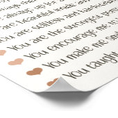 Poster 10 Raisons pour lesquelles je t'aime Maman Fête de (Coin)