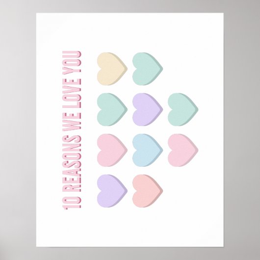 Poster 10 raisons pour lesquelles nous vous aimons - Cade (Devant)