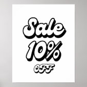 Poster 10% Signe de vente, 10% Promo Signe, Vente importa (Devant)