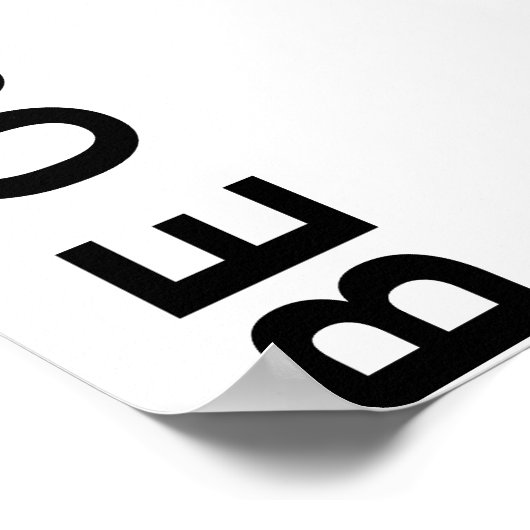 Poster 10 table Simple Mariage blanc (Coin)