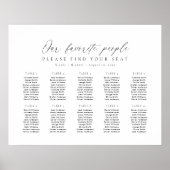 Poster 10 Tableaux Nos personnes préférées Plan de tablea (Devant)