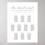 Poster 10 Tableaux Notre Carte De Sièges Pour Personnes P (Devant)