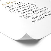 Poster 10 Tables Élégantes Trouvez Votre Siège Carte De S (Coin)