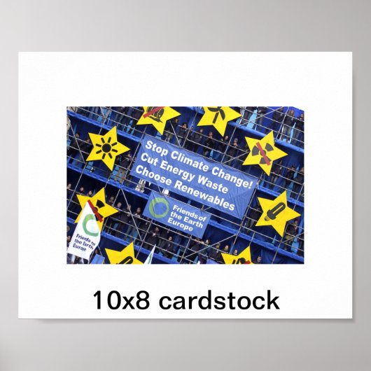 Poster 10 x 8 cargos (Devant)