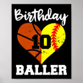 Poster 10e Anniversaire Baller Fun 10 Anniversaire Softba (Devant)