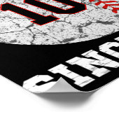 Poster 10e Anniversaire de baseball Lover Cadeau 10 Ans V (Coin)