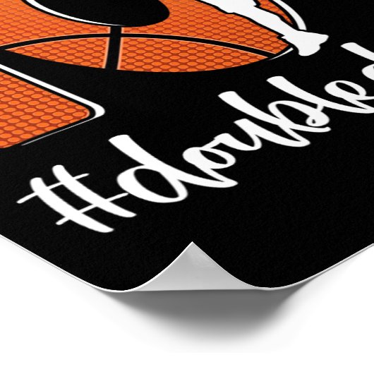 Poster 10e anniversaire Double chiffres Dix Basket Pour G (Coin)